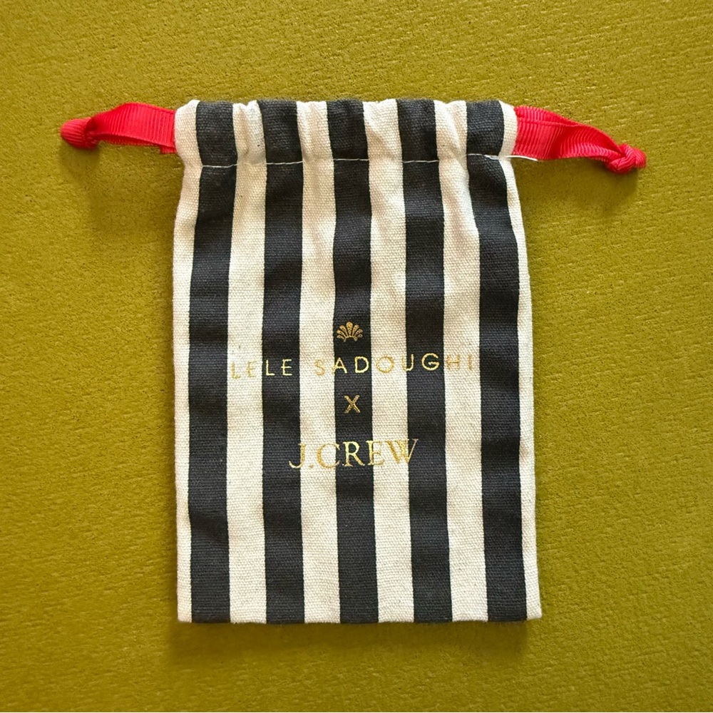 Lele Sadoughi X J.Crew small jewelry dust bag